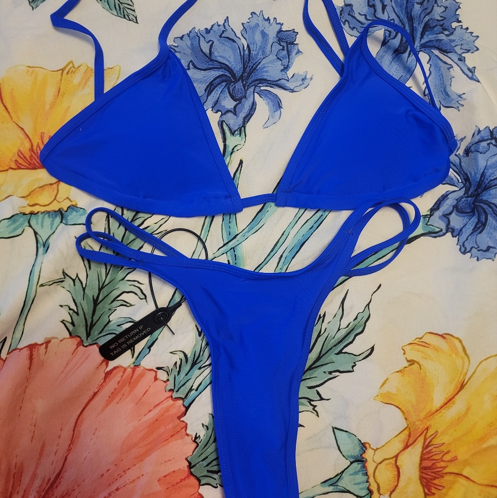 Blue Saphire Diamante Bikini